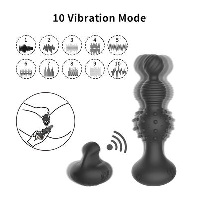 Anus IPX7 Rechargeable Clitoral Stimulation Toys Vibrating Butt Plug Silicone